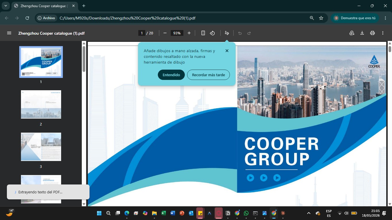 Cooper Group portada catálogo