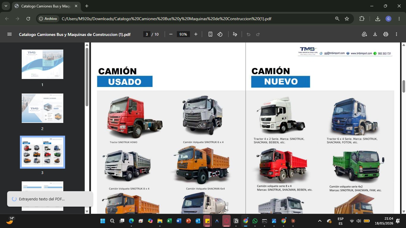 Camiones nuevos y usados SINOTRUK SHACMAN